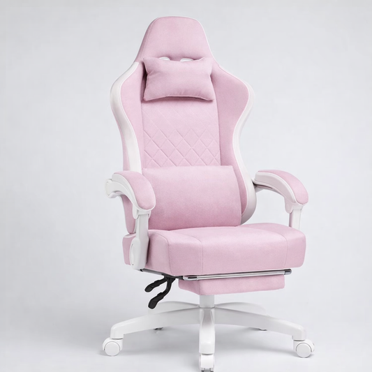 Ergonomic High-Back Gaming Chair with Armrests and Rolling Base