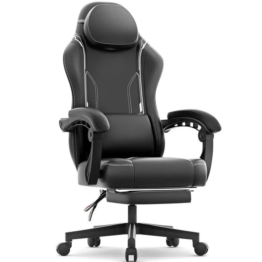 Ergonomic Gaming Office Chair with Armrests and Rolling Base
