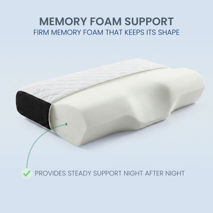 AlignRest – Ergonomic Memory Foam Neck Pillow for Sleeping – Contour Cervical Support for Proper Alignment